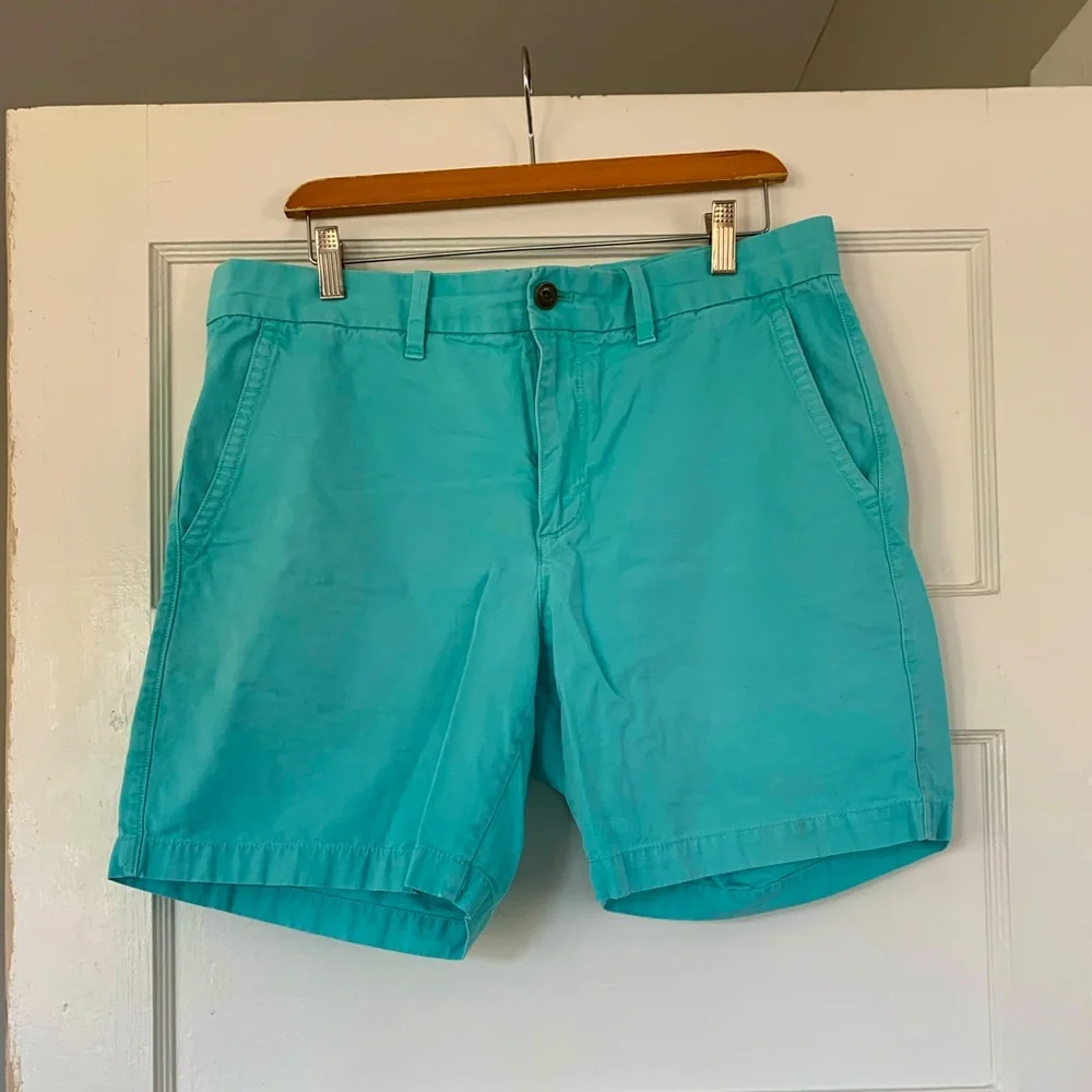 GAP men’s 34 aqua khaki shorts - Picture 1 of 4
